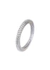 92.5 Sterling Silver Zirconia Bangles Set of 2
