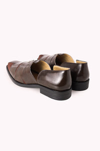 Brown Juttis with Block Heels