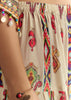 Cream Printed Muslin Kurta And Dhoti