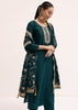 Dark Green Silk Kurta Set With Dupatta