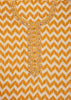 Mustard Yellow Chevron Printed Georgette Dress Material
