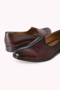 Purple Shaded Juttis with Block Heels