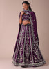Mulberry Purple Lehenga With Handwork Embroidery