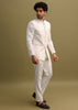 Off White Jodhpuri Suit With Cutdana Work