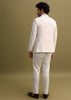 Off White Jodhpuri Suit With Cutdana Work