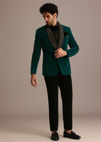 Rama Blue Velvet Tuxedo Suit