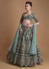 Aditi Rao Hydari As Kalki Showstopper In Emerald Green Lehenga Choli With Hand Embroidered 3D Floral Pattern