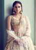 Aditi Rao Hydari in Kalki cream lehenga choli with embossed embroidery and net dupatta