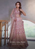 Pastel Pink Lehenga With A Crop Top In Multi-Colored Resham Embroidery, Crop Top Comes In Sleeveless With Scalloped Neckline