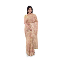 Banana Yellow Banarasi Saree With Weaved Colorful Floral Pattern Online - Kalki Fashion