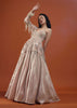 Tan Brown Gown In With Embellished Sleeve - NOOR 2022