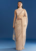 Beige Organza Tissue Saree With Delicate Embellished Edge