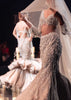 Beige Fish-Cut Lehenga And Blouse With Crystal Tassels