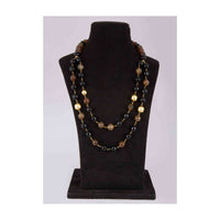 Black And Brown Beaded Double Layer Necklace Online - Kalki Fashion