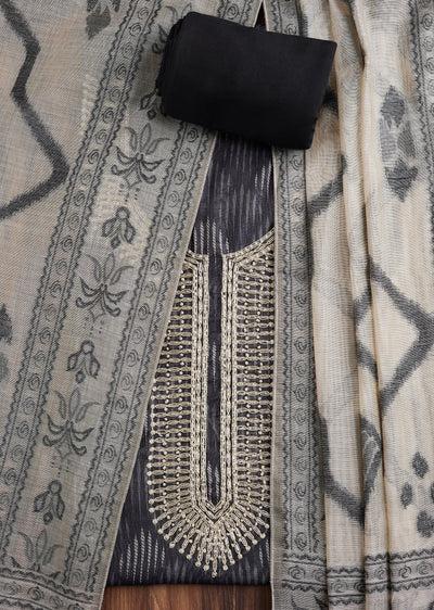 Black Cotton Suit Set
