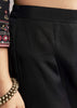 Black Floral Printed Anarkali Set