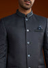 Blue Jodhpuri Suit With Cutdana Embroidery