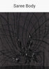 Black Organza Saree With Beaded Geometric Embroidery