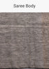 Black colorblock linen tissue woven saree
