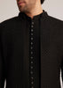 Black Embellished Indo Western Suit