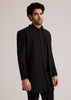 Black Embellished Indo Western Suit