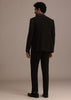 Black Embellished Tuxedo Suit