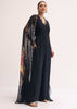 Black Embroidered Georgette Jumpsuit