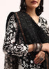 Black Floral Printed Chanderi Kurta Set With Bandhani Dupatta