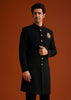 Black Indo Western Sherwani Set