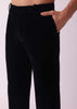 Black Sherwani In Velvet With Thread Embroidery