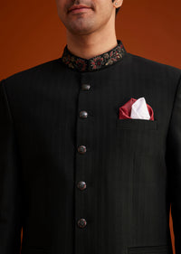 Black Jodhpuri Suit