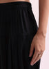 Printed With Embroidery Black Kurta Dhoti Set With Potali