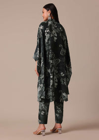 Black Printed Kaftan co ord set