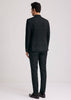 Black Silk Jodhpuri Suit With Floral Motifs And Cut Dana Work