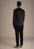 Black Velvet Hand Embroidered Jodhpuri Set