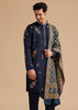 Blue Embroidered Kurta Set with Dupatta
