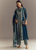 Blue Georgette Printed Anarkali Suit