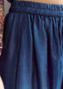 Blue Printed Gotta Lace Sequin Kurta Set With Floral Print Dupatta