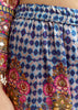 Blue Printed Kurta Palazzo Set With Gotta Lace And Sequins Work
