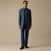 Blue Chanderi Silk Indowestern Fusion Jacket Set