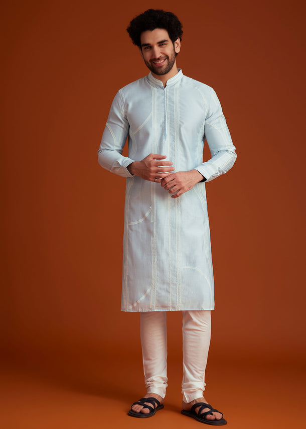 Blue Classic Kurta Pajama Set