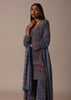 Blue Sharara Set With Printed And Stone Embellished Kurta
