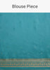 Blue Tissue Silk Saree With Chanderi Zari Weaving