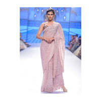 Neeti Mohan in Kalki blush pink hand sequins embroidered saree with spring work border