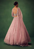 Blush Pink Hand Embroidered Lehenga Set