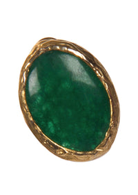 Bottle Green Emerald Stone Studs only on Kalki