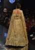 Bridal Khwabeeda Beige White Foil Organza Lehenga With 3D Embroidery - NOOR 2022