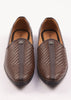 Brown Textured Juttis For Men