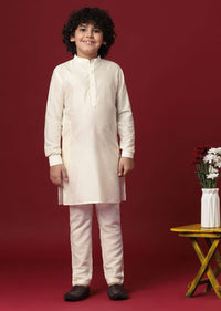 Charming Pink Jacket Kurta Set for Boys