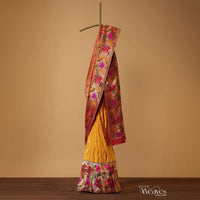 Chrome Yellow Paithani Border Saree In Uppada Silk